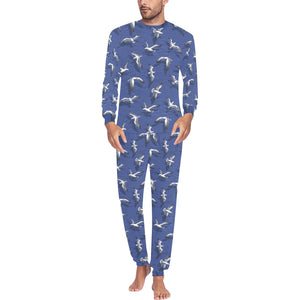 Seagull Pattern Print Design 03 Men's All Over Print Pajama