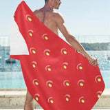 strawberry texture skin pattern Beach Towel
