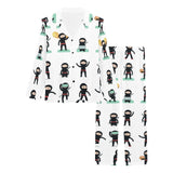 Cute ninja katana sword pattern Women's Long Pajama Set