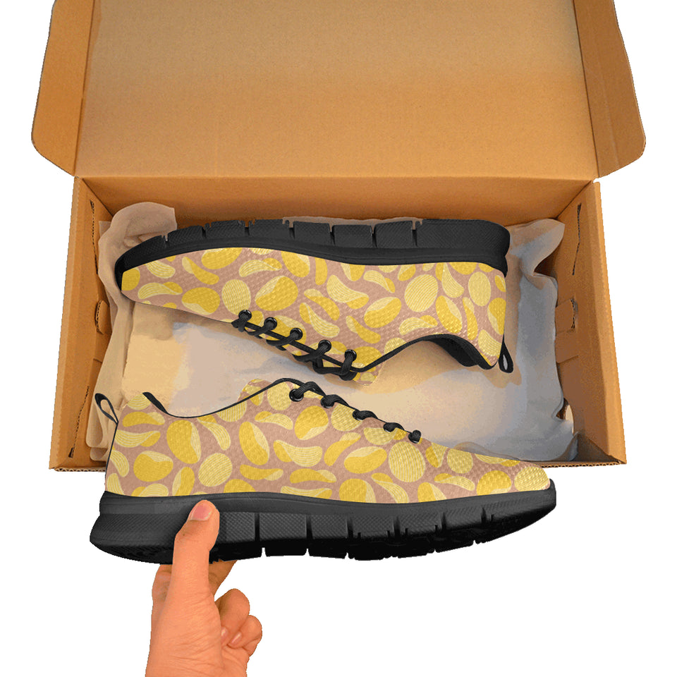 Potato Chips Pattern Print Design 01 Women's Sneaker Shoes