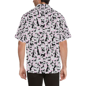 Greyhound Pattern Print Design 02 Men's All Over Print Hawaiian Shirt (Model T58)