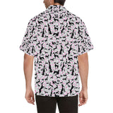 Greyhound Pattern Print Design 02 Men's All Over Print Hawaiian Shirt (Model T58)