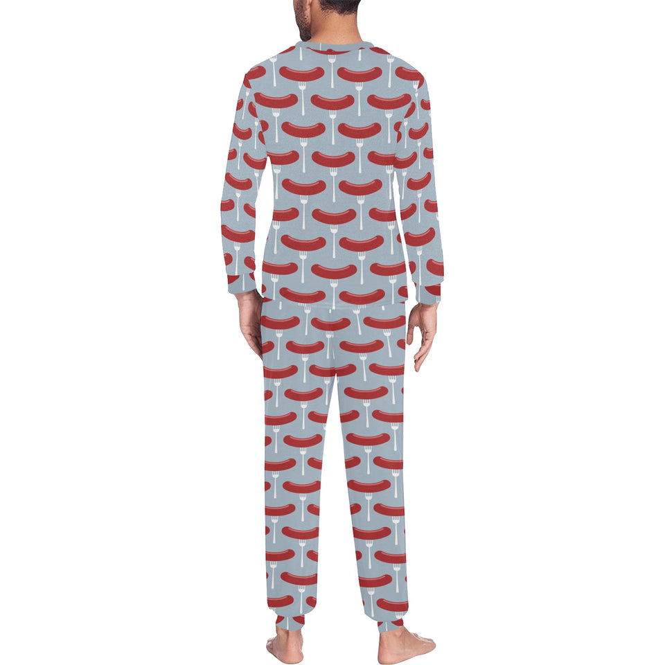 Sausage Pattern Print Design 02 Men's All Over Print Pajama