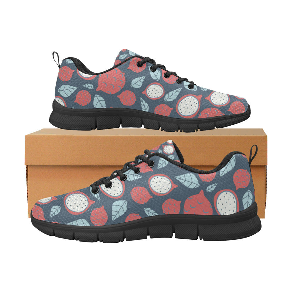 dragon fruits dark blue background Women's Sneaker Shoes