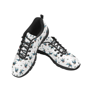 Swallow Pattern Print Design 04 Men's Breathable Sneakers ( Model 055)