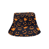 Halloween pattern Pumpkin background Unisex Bucket Hat