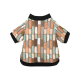 Wood Printed Pattern Print Design 02 All Over Print Pet Dog Round Neck Fuzzy Shirt