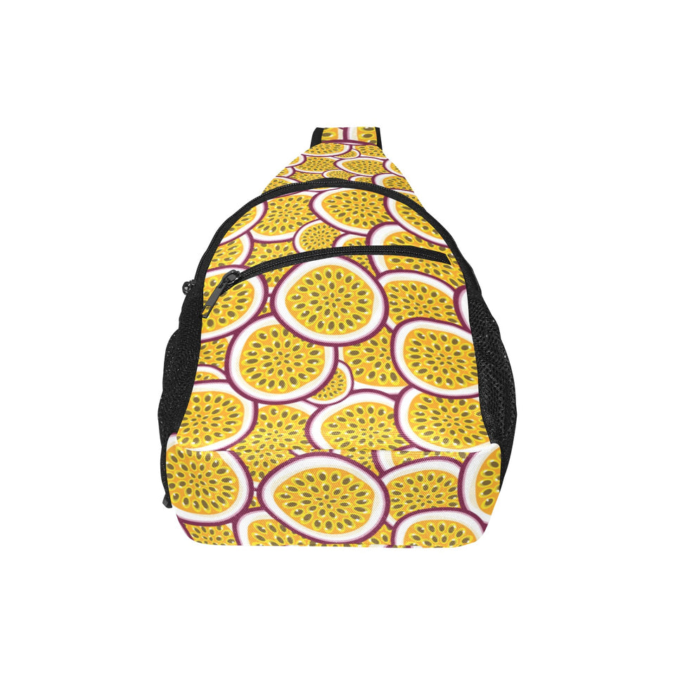 Passion fruits slice pattern All Over Print Chest Bag
