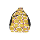 Passion fruits slice pattern All Over Print Chest Bag