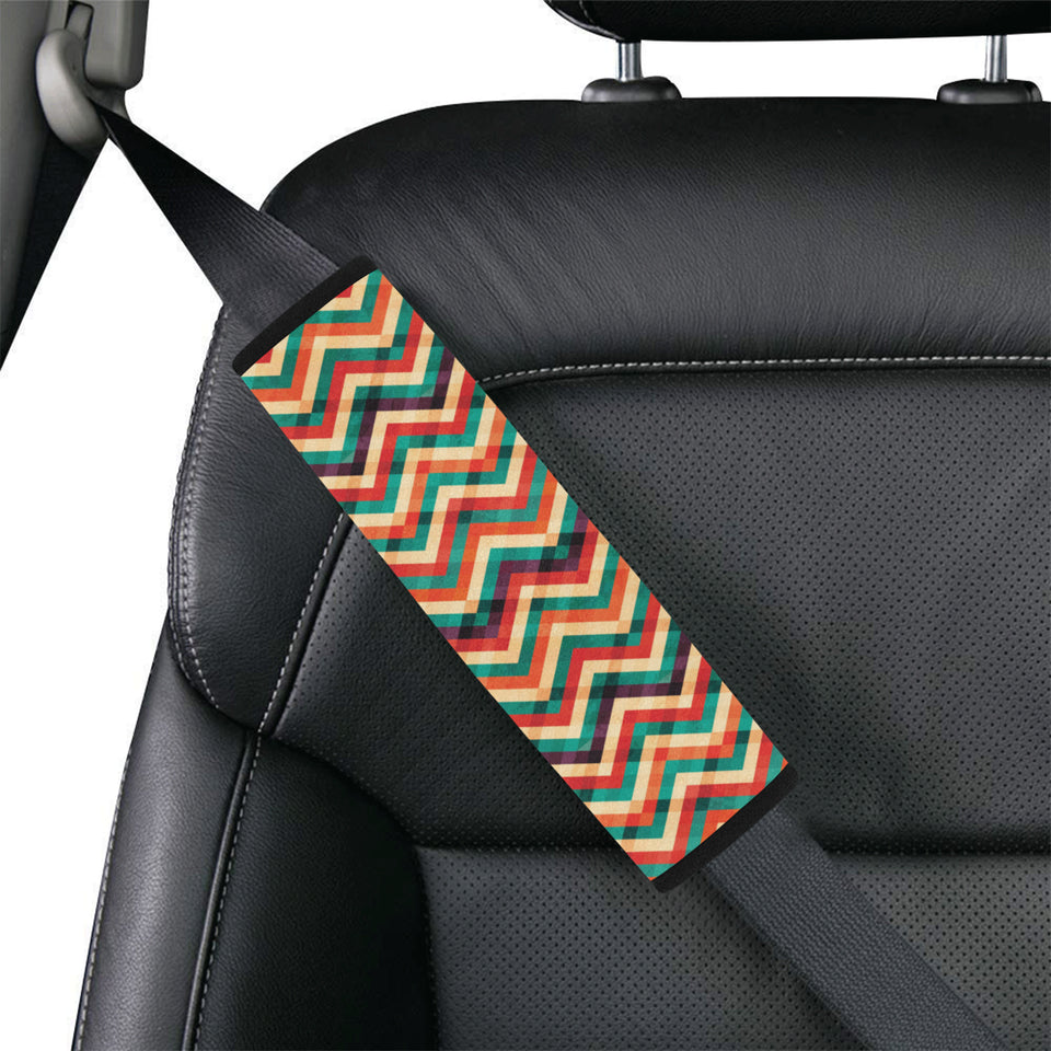 zigzag  chevron colorful pattern Car Seat Belt Cover