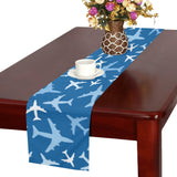 Airplane pattern in the sky Table Runner