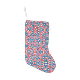 Blue Red Eiffel Tower Pattern Print Design 02 Christmas Stocking