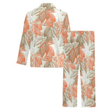 Cocoa beans Cocoa tree pattern Men's Long Pajama Set