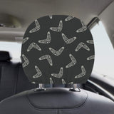 Hand drawn boomerang Australian aboriginal ornamen Car Headrest Cover