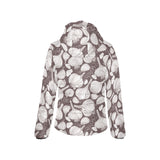 Garlic bulb dark background Women's Padded Hooded Jacket