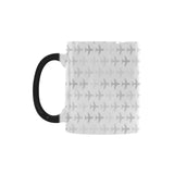 Airplane print pattern Morphing Mug Heat Changing Mug