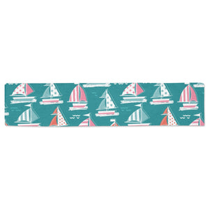 Cute sailboat pattern Table Runner