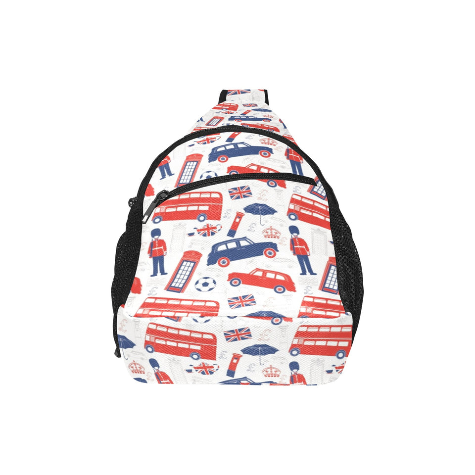 British Pattern Print Design 03 All Over Print Chest Bag