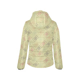 Camera Pattern Print Design 01 Women's Padded Hooded Jacket