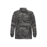 Handwritten cheese pattern Men's Long Sleeve Polo Shirt