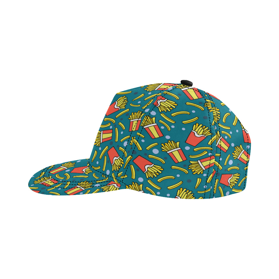 French fries red paper box pattern All Over Print Snapback Cap