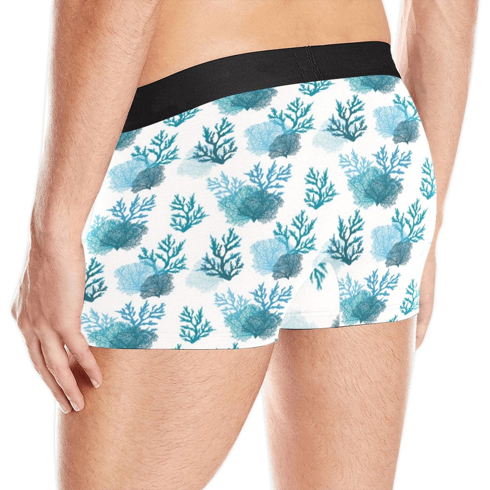 Coral Reef Pattern Print Design 04 Men's All Over Print Boxer Briefs Men's Underwear