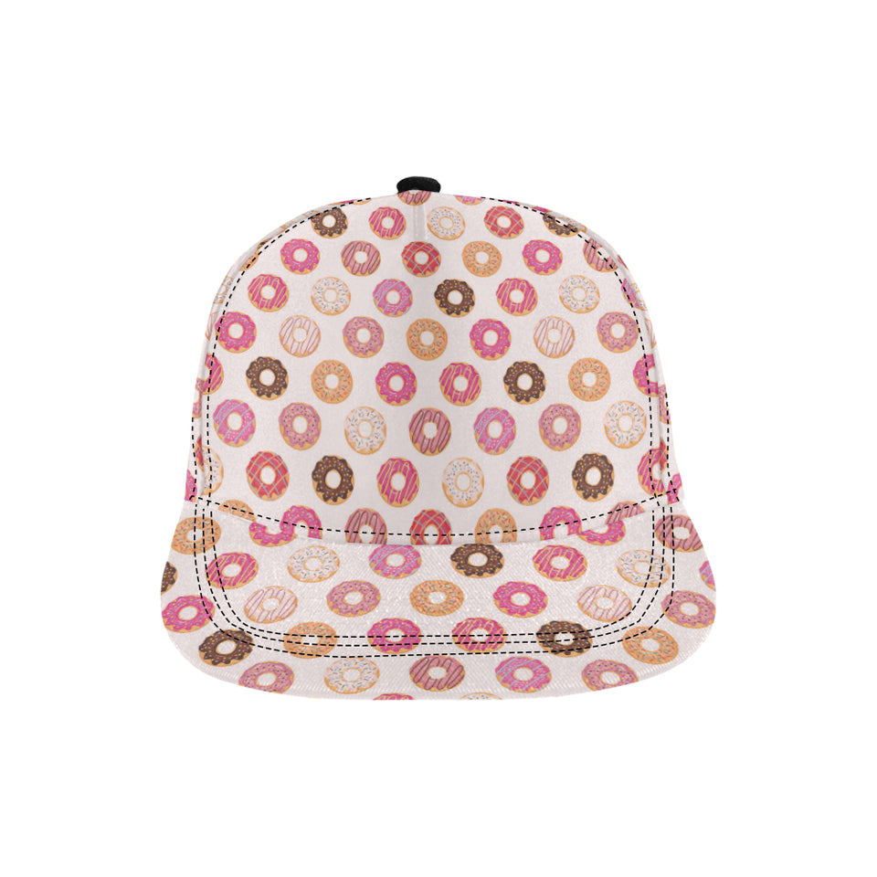 Colorful donut pattern All Over Print Snapback Cap
