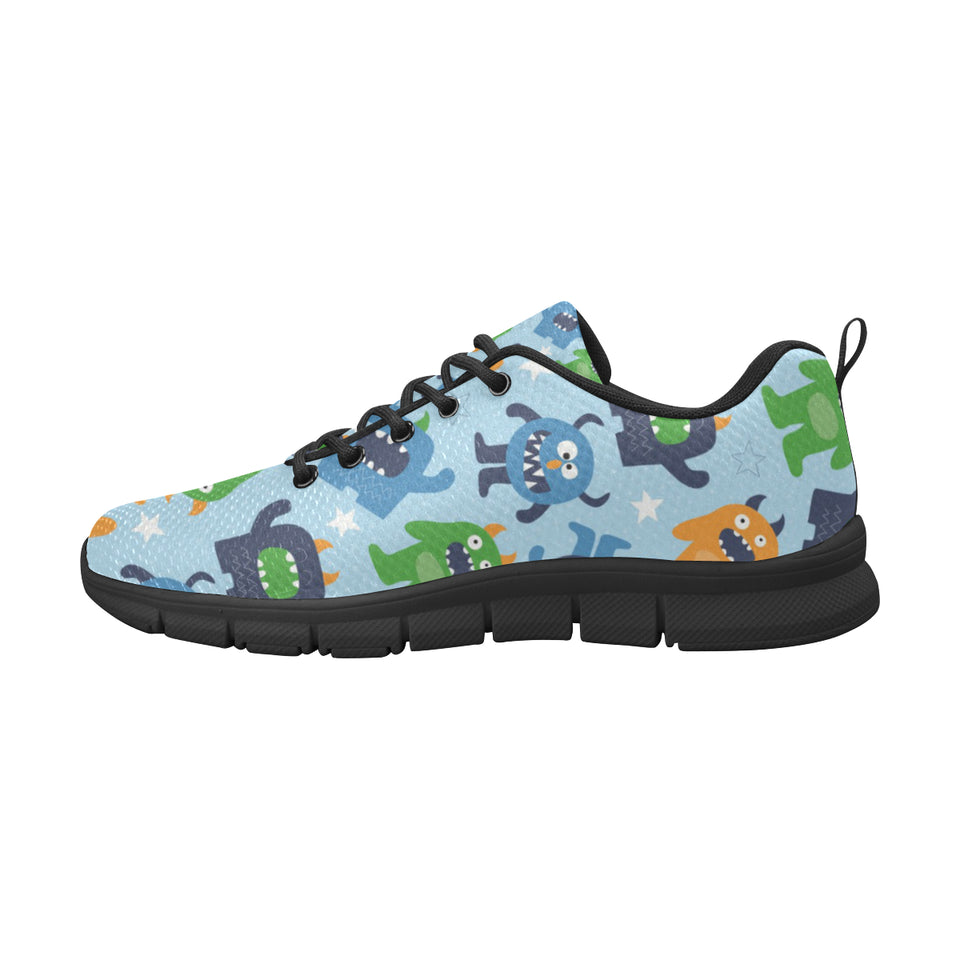 Alien Pattern Print Design 04 Men's Breathable Sneakers ( Model 055)