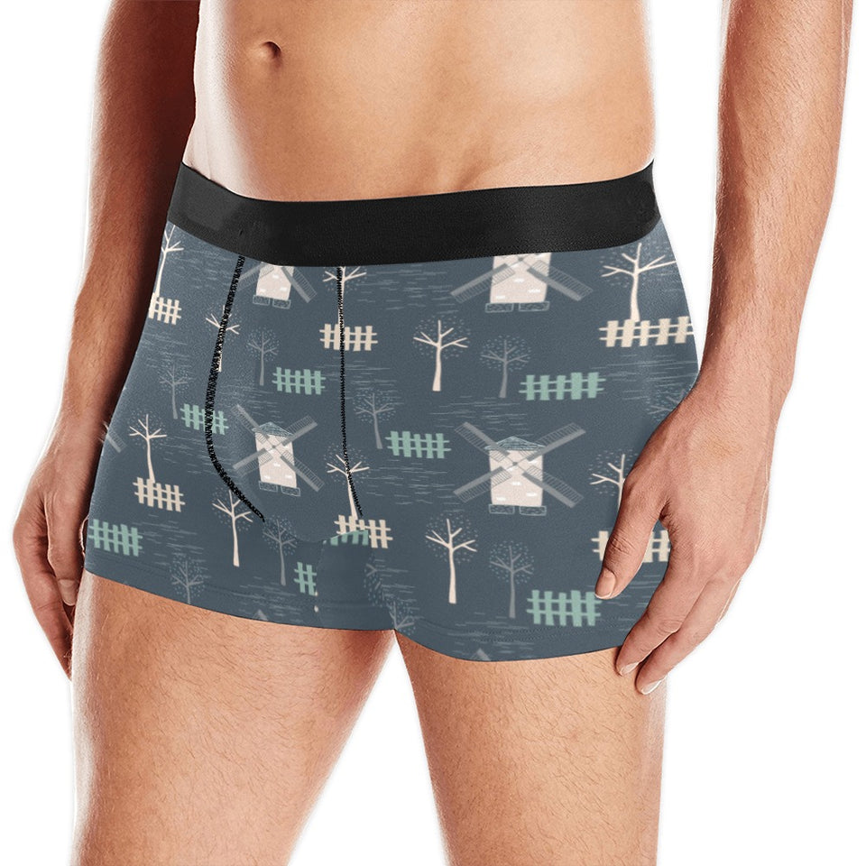 windmill tree pattern Men's All Over Print Boxer Briefs Men's Underwear