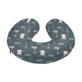 windmill tree pattern U-Shaped Travel Neck Pillow