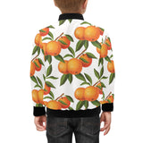Oranges pattern background Kids' Boys' Girls' Bomber Jacket