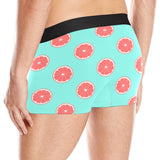 Grapefruit green background Men's All Over Print Boxer Briefs Men's Underwear