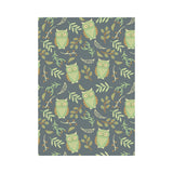 Cute owls leaves pattern House Flag Garden Flag