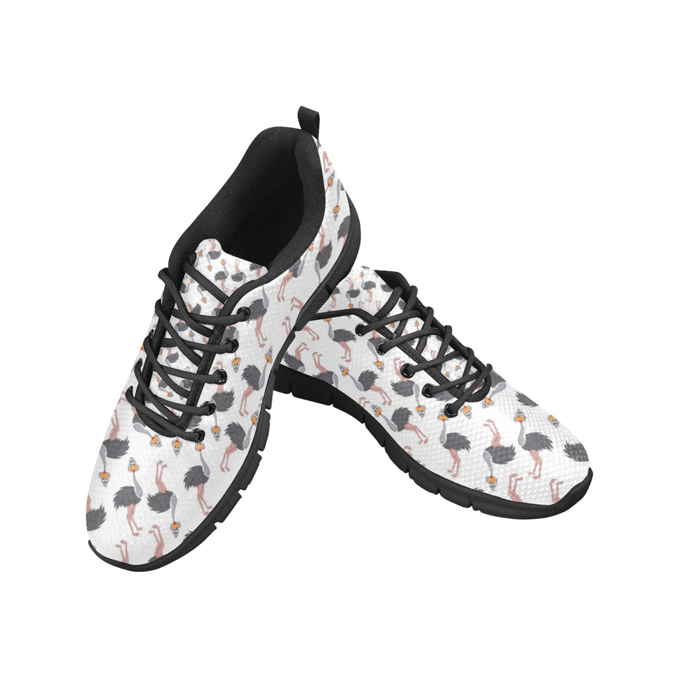 Ostrich Pattern Print Design 02 Men's Breathable Sneakers ( Model 055)