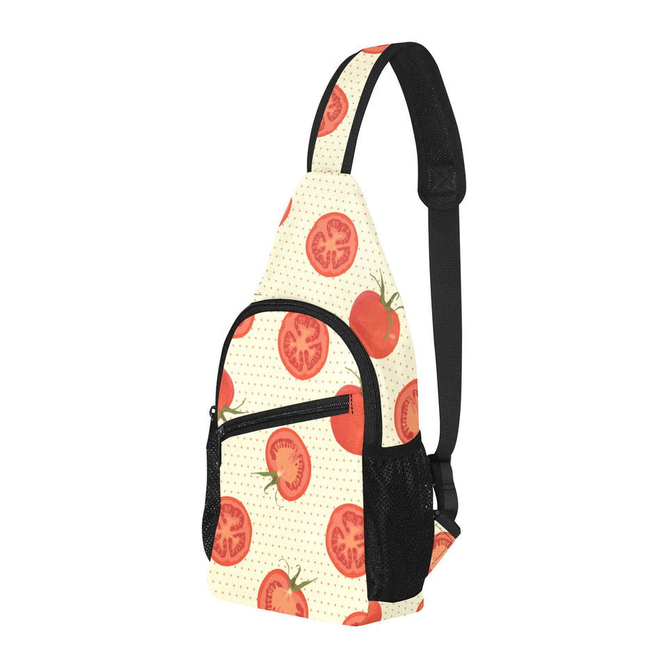 Tomato dot background All Over Print Chest Bag