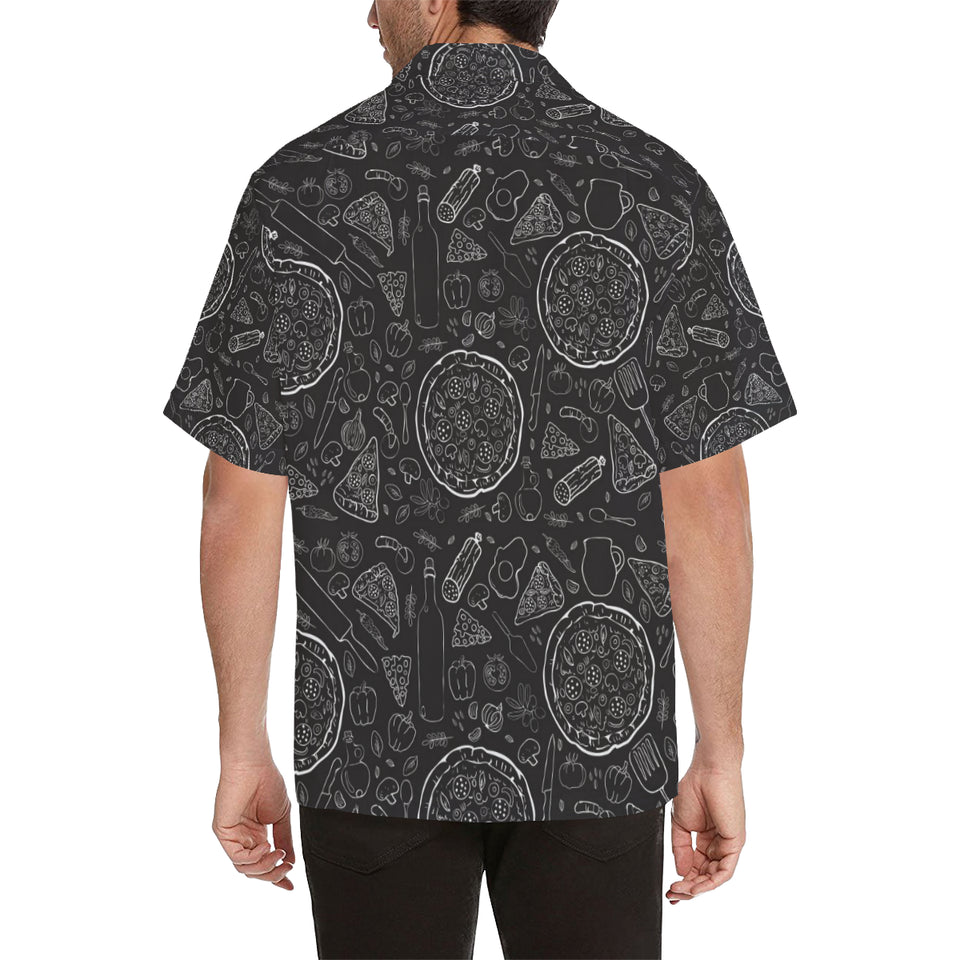 Pizza pattern Men's All Over Print Hawaiian Shirt