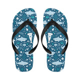Cute shark pattern Unisex Flip Flops