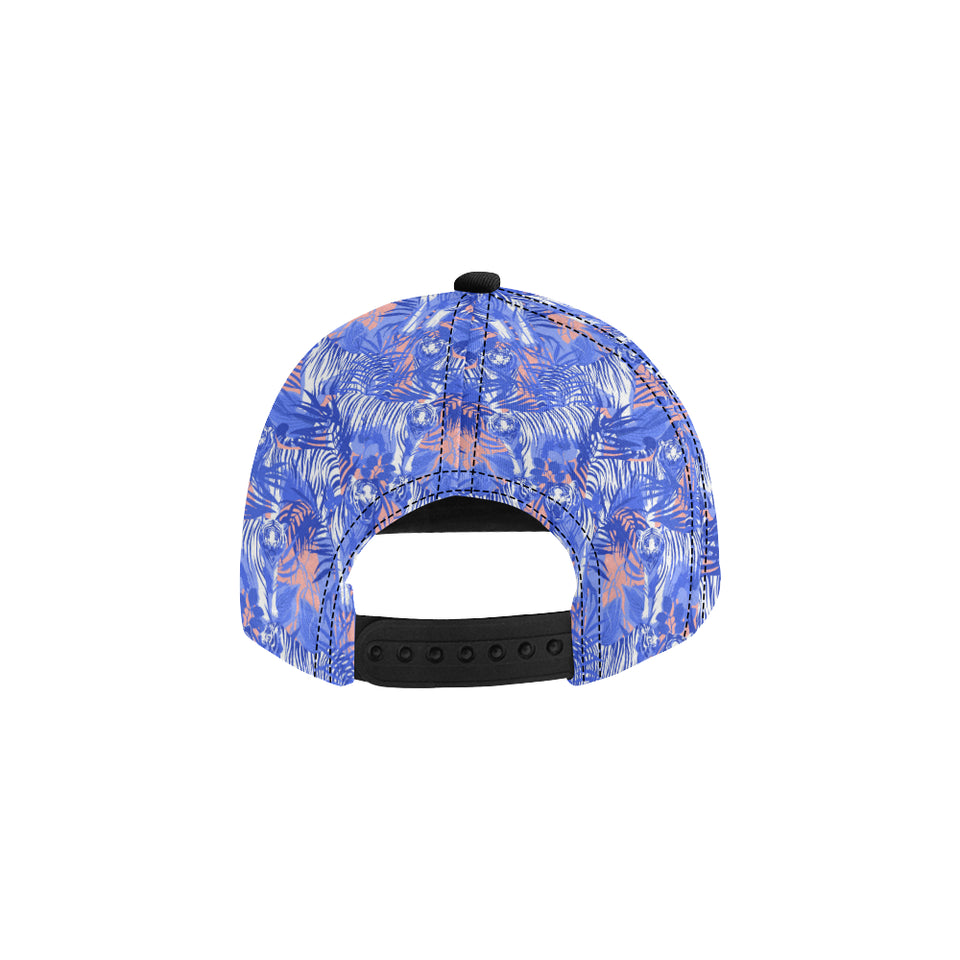 white bengal tigers pattern All Over Print Snapback Cap