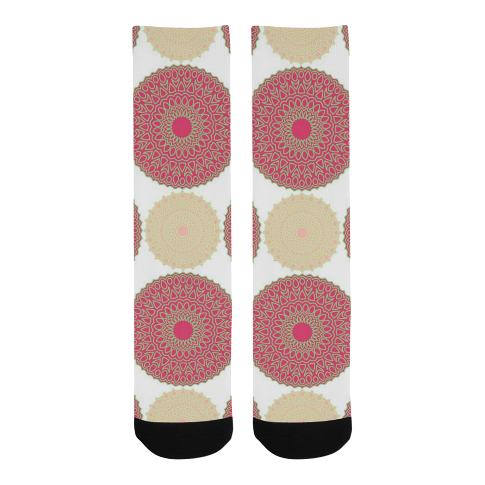Circle indian pattern Crew Socks