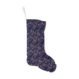 Eggplant Pattern Print Design 04 Christmas Stocking