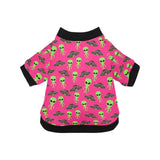 Alien Pattern Print Design 03 All Over Print Pet Dog Round Neck Fuzzy Shirt