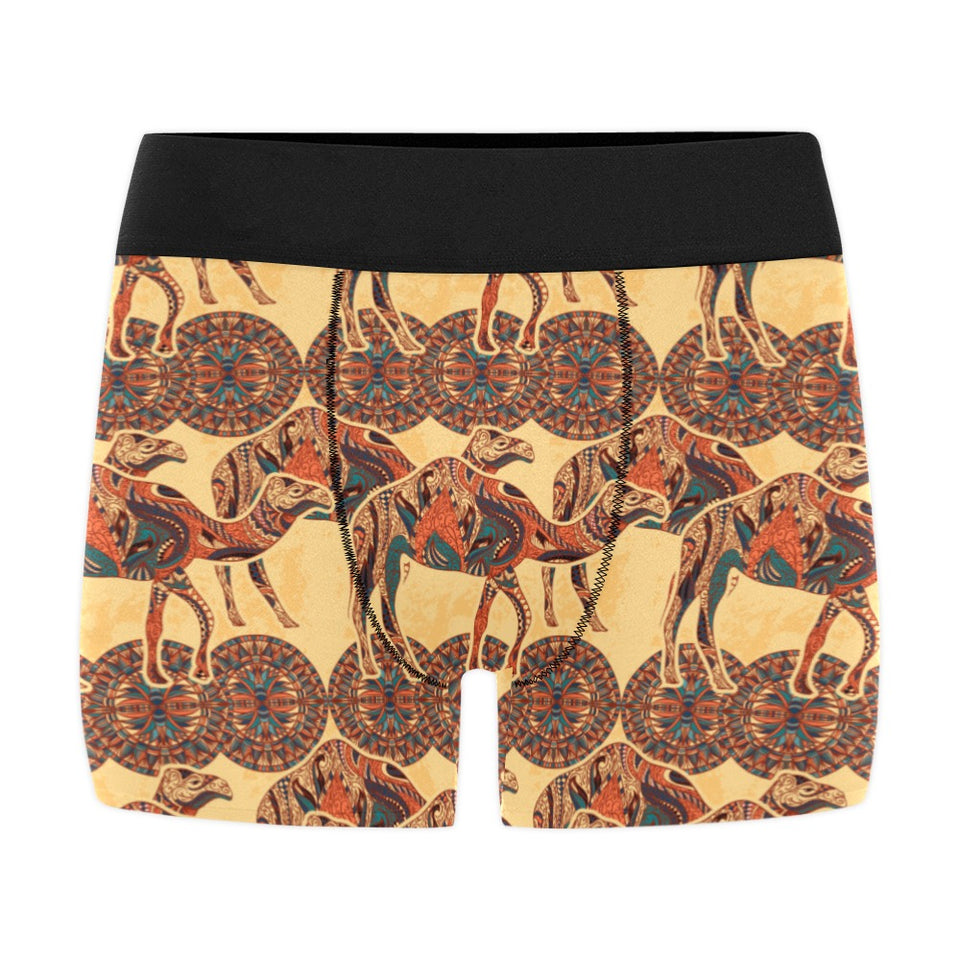 Camel polynesian tribal design pattern Men's All Over Print Boxer Briefs Men's Underwear