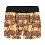 Camel polynesian tribal design pattern Men's All Over Print Boxer Briefs Men's Underwear