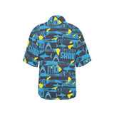 Shark dangerous Women's All Over Print Hawaiian Shirt