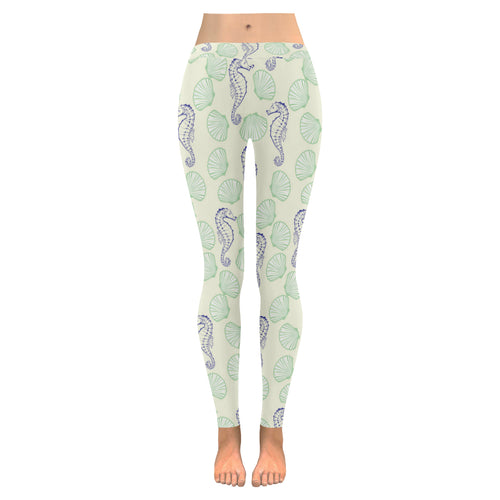 Seahorse shell pattern Women's Legging Fulfilled In US