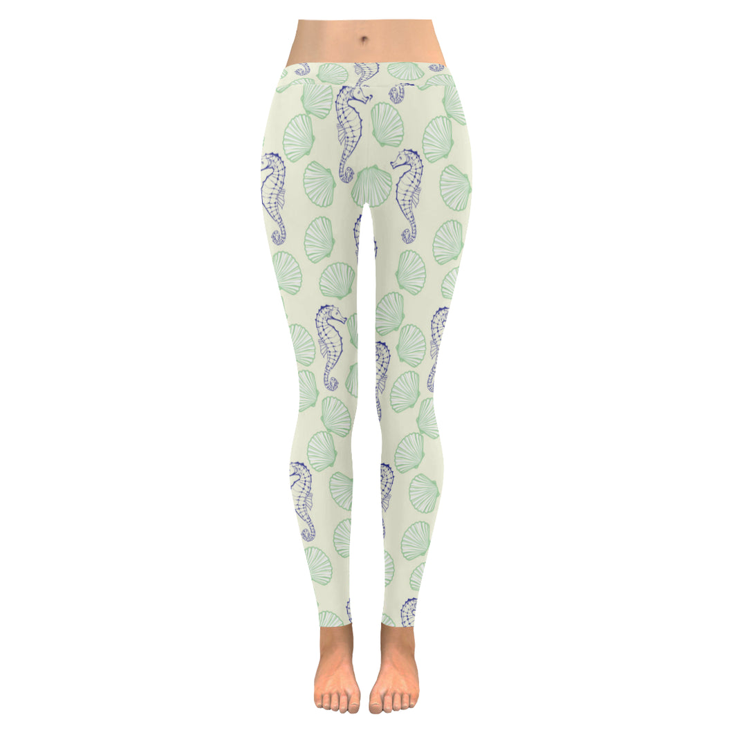 Seahorse shell pattern Women's Legging Fulfilled In US