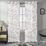 cacao beans leaves pattern Gauze Curtain
