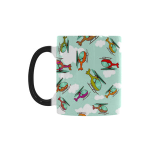 Helicopter design pattern Morphing Mug Heat Changing Mug