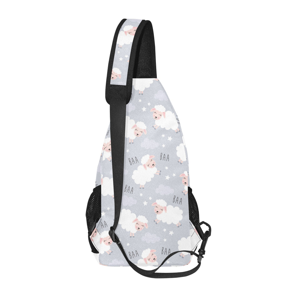 Sweet dreams sheep pattern All Over Print Chest Bag