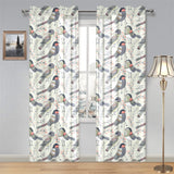 Pigeon Pattern Print Design 04 Gauze Curtain